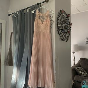 Blush pink prom dress